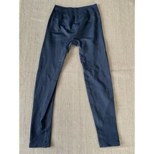 ALPHALETE WOMENS GRAY BLACK ESTIMATED SIZE XS LEGGINGS NO TAG IN LEGGINGS